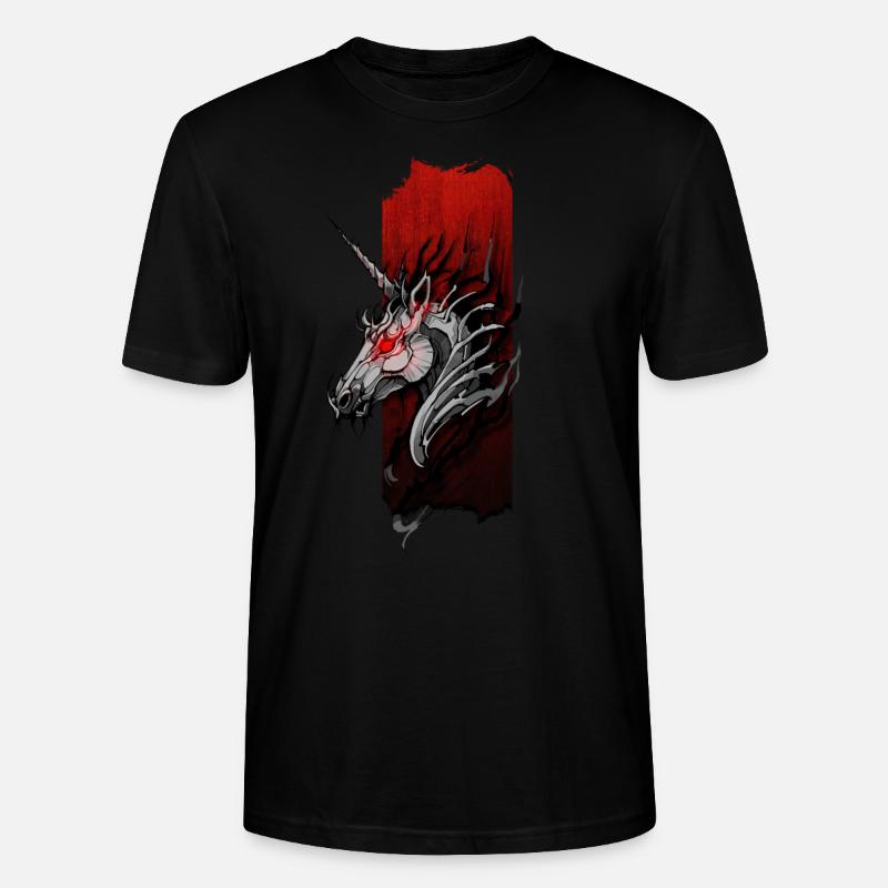 Schattengelassenheit: Dunkles Einhorn - Stanley/Stella Unisex Bio-T-Shirt CRAFTER - Schwarz