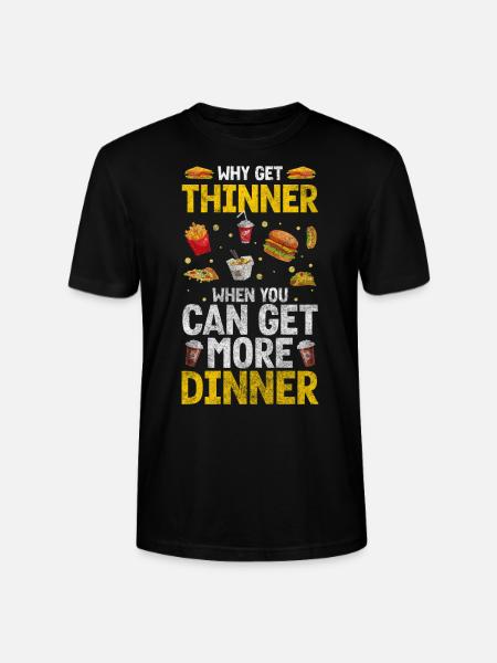 Meal Restaurant Frequent Eater - Stanley/Stella CRAFTER Unisex Organic T-Shirt - black