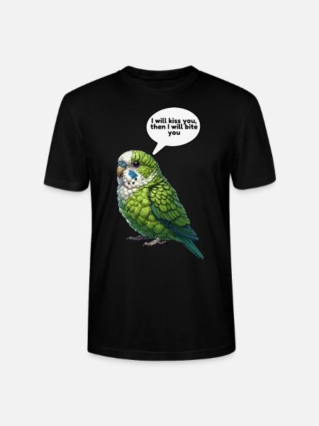 Parrotlet Bird Green Parrotlet - Stanley/Stella CRAFTER Unisex Organic T-Shirt - black