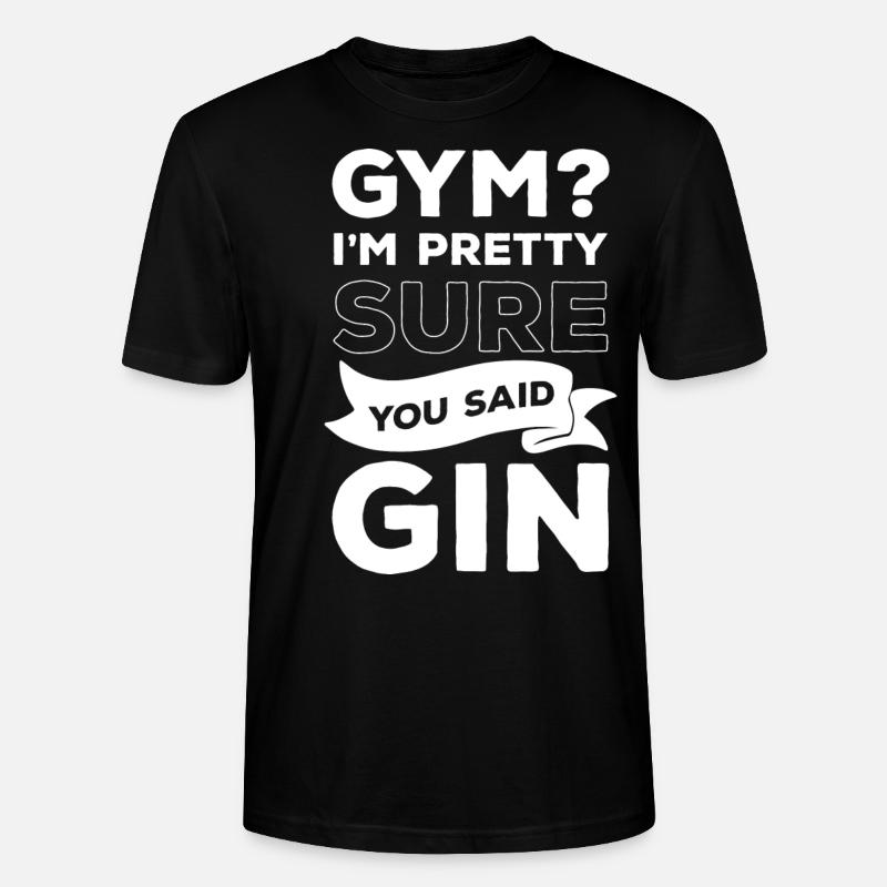 Gin Genuss Trinker Schnaps - Stanley/Stella Unisex Bio-T-Shirt CRAFTER - Schwarz