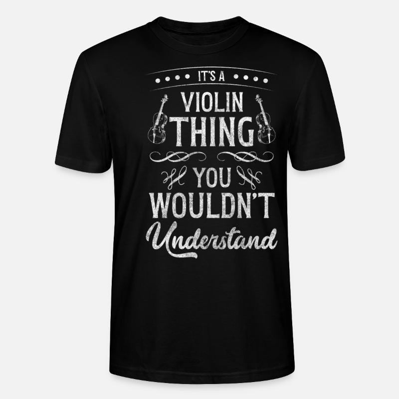 Violin Concerto Classical Symphony - Stanley/Stella CRAFTER Unisex Organic T-Shirt - black