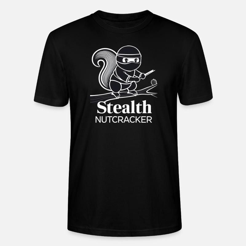 Ninja-Eichhörnchen - Stanley/Stella Unisex Bio-T-Shirt CRAFTER - Schwarz