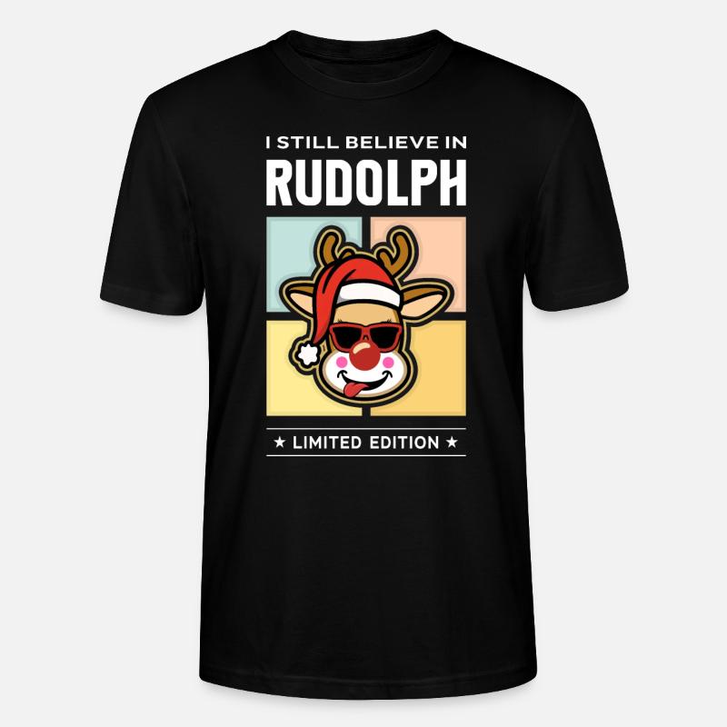 Rudolph - Stanley/Stella Unisex Bio-T-Shirt CRAFTER - Schwarz
