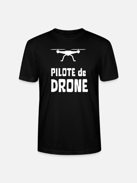 pilote de drone - T-shirt bio CRAFTER Stanley Stella Unisexe - noir