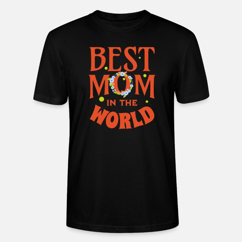 Best Mutter - Mama Danke - Geschenkidee - Stanley/Stella Unisex Bio-T-Shirt CRAFTER - Schwarz