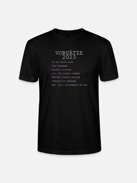 vorsätze 2023 - Stanley/Stella Unisex Bio-T-Shirt CRAFTER - Schwarz