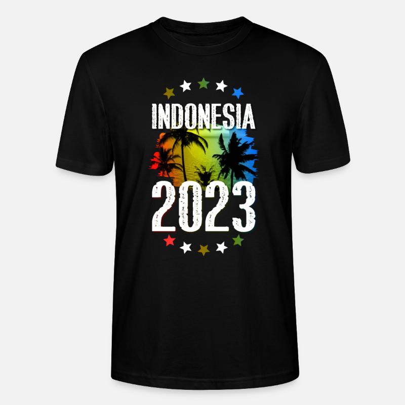 Indonésie 2023 - T-shirt bio CRAFTER Stanley Stella Unisexe - noir
