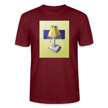 Industriedesign-Lampe - Stanley/Stella Unisex Bio-T-Shirt CRAFTER - Burgunderrot - Vorne - Alina (178cm) & Michal (187cm)