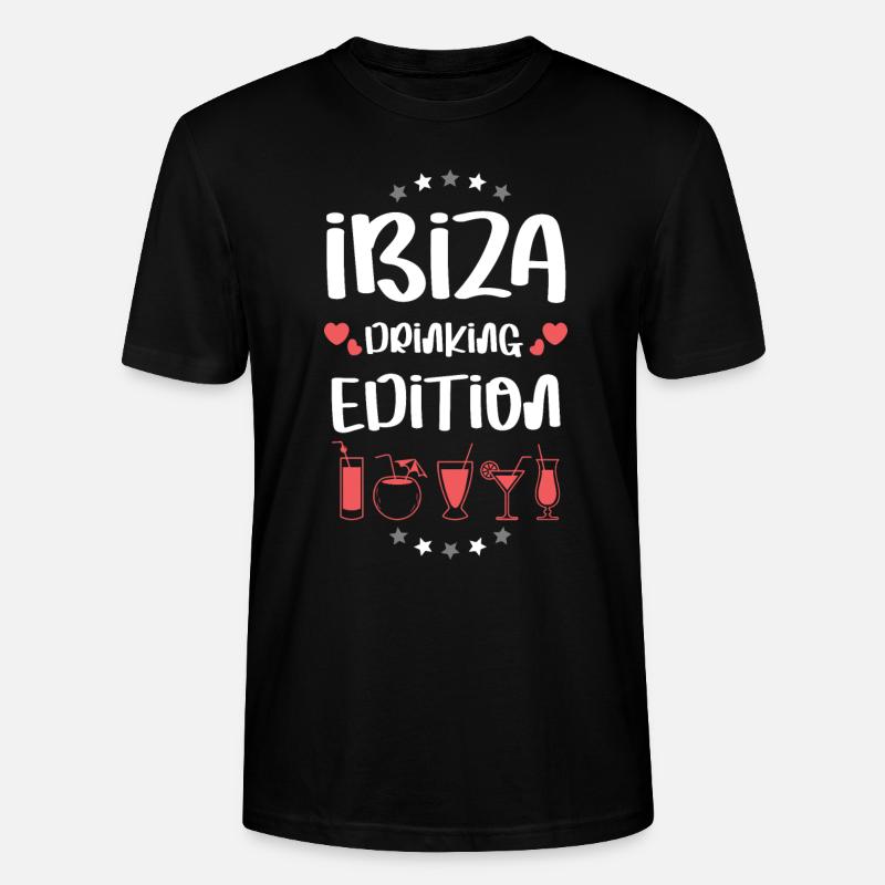 Ibiza Drinking Team - Stanley/Stella CRAFTER Unisex Organic T-Shirt - black