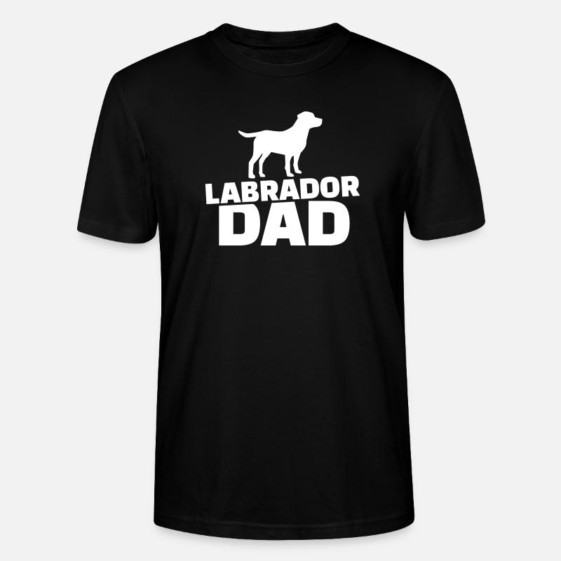 Labrador Dad - T-shirt bio CRAFTER Stanley Stella Unisexe - noir