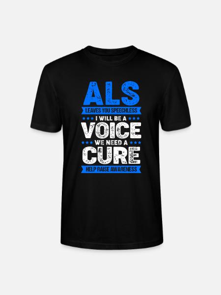 ALS nerve disease - Stanley/Stella CRAFTER Unisex Organic T-Shirt - black
