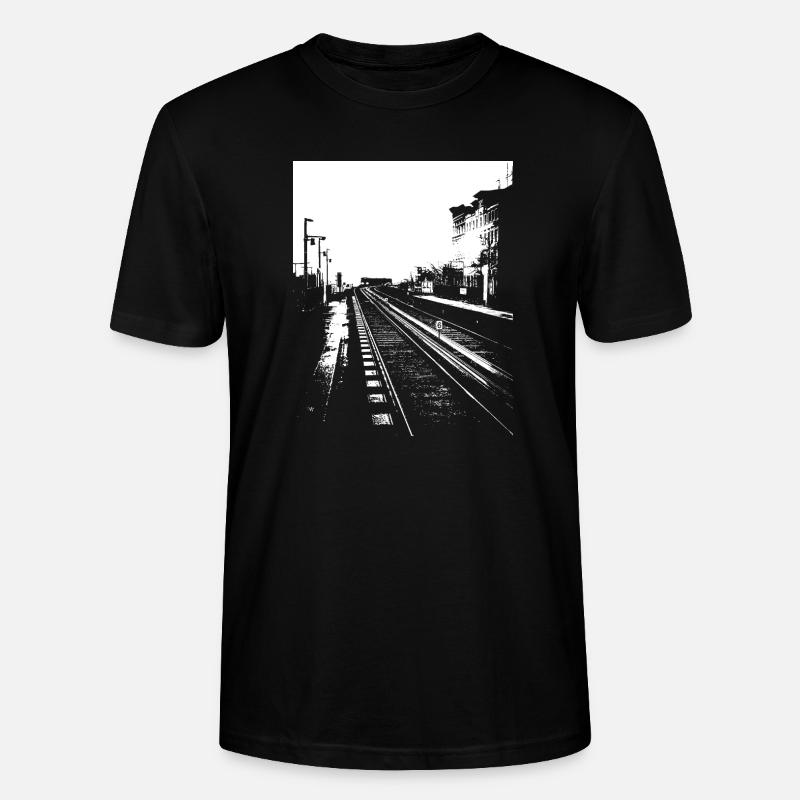U-Bahn - Stanley/Stella Unisex Bio-T-Shirt CRAFTER - Schwarz