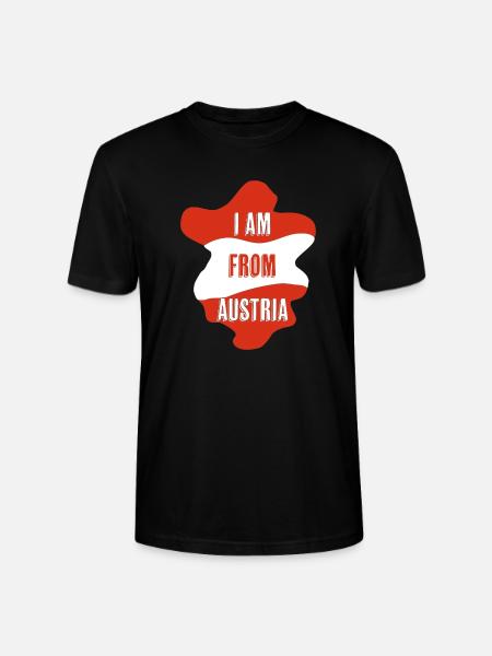 I am from AUSTRIA - Stanley/Stella CRAFTER Unisex Organic T-Shirt - black