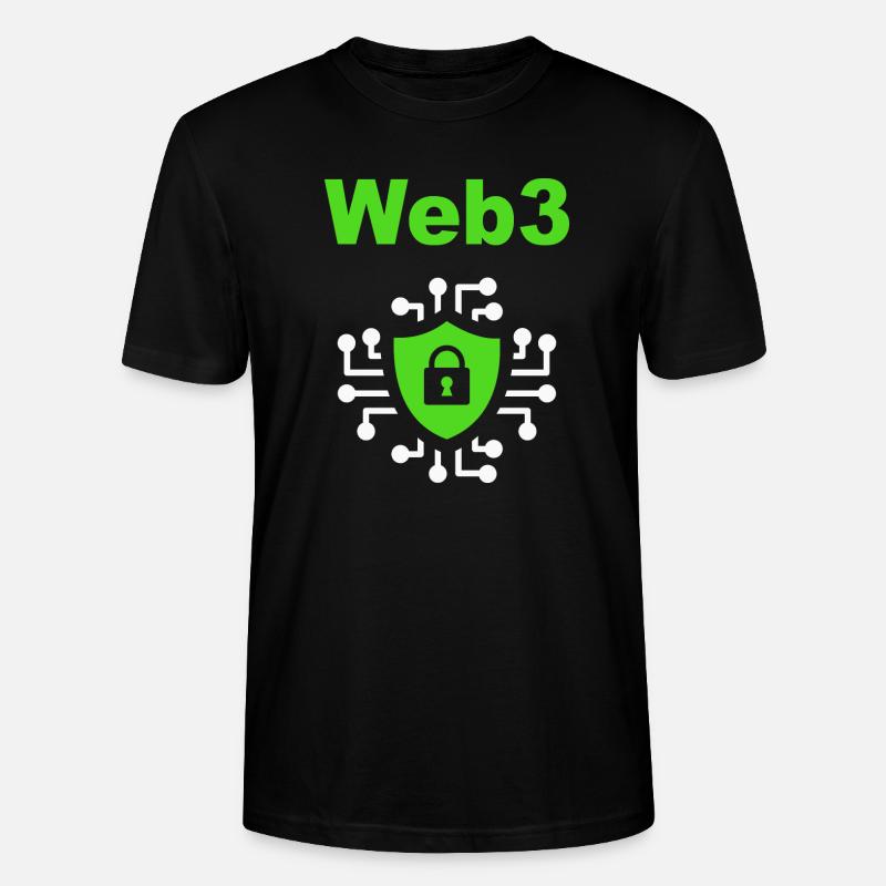 Web3 Cryptocurrency Blockchain Software Developer - Stanley/Stella Unisex Bio-T-Shirt CRAFTER - Schwarz