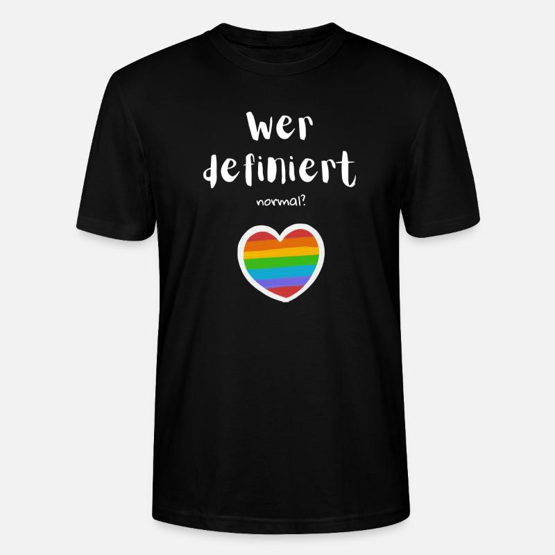 Wer definiert normal? - Stanley/Stella Unisex Bio-T-Shirt CRAFTER - Schwarz