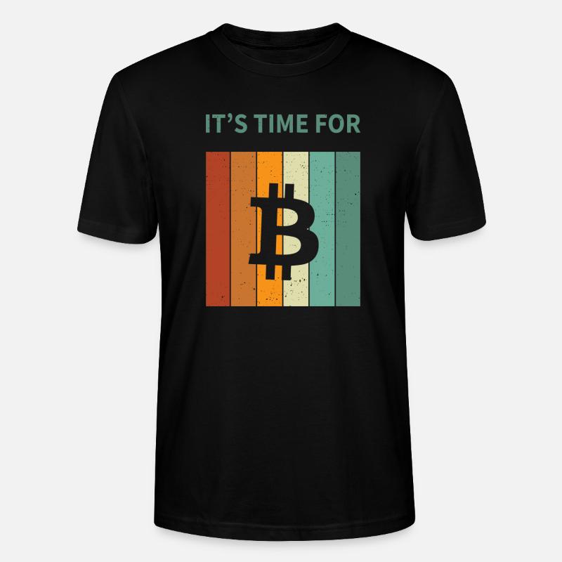 Bitcoin - T-shirt bio CRAFTER Stanley Stella Unisexe - noir