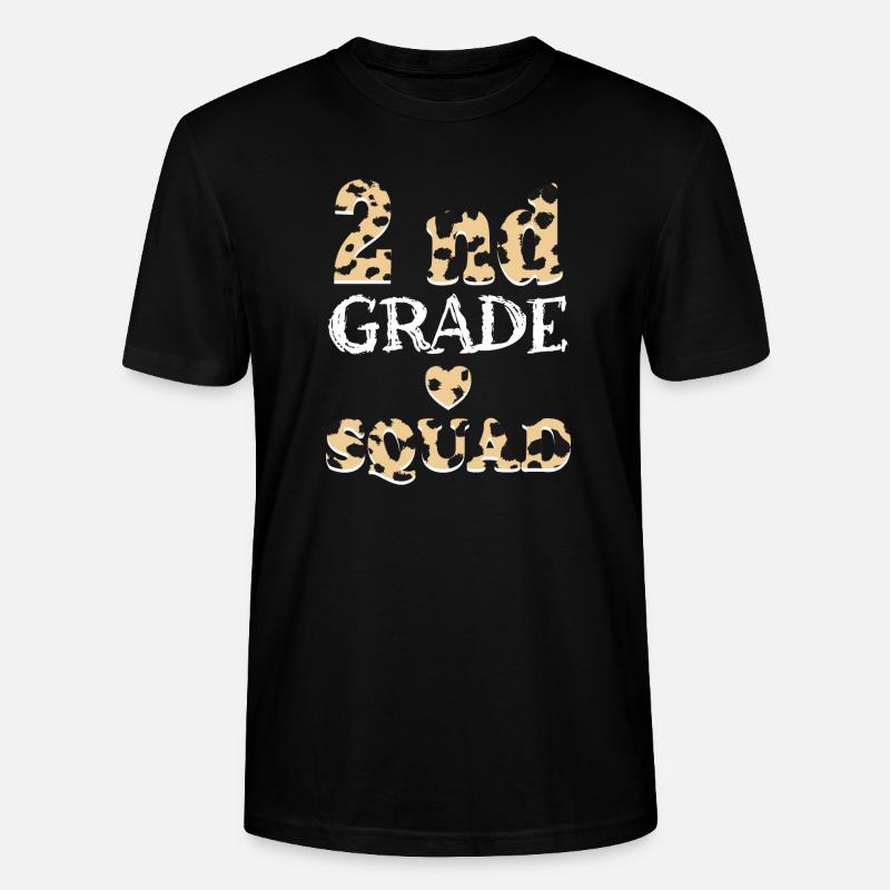 Leopard Lehrergeschenke der 2. Klasse - Stanley/Stella Unisex Bio-T-Shirt CRAFTER - Schwarz