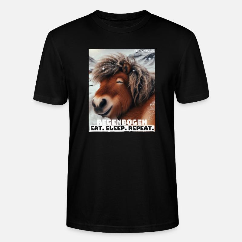 Regenbogen Mottoshirt - Stanley/Stella Unisex Bio-T-Shirt CRAFTER - Schwarz