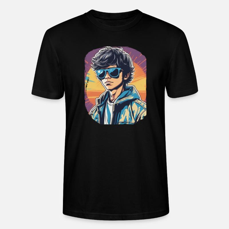 80er Vibes - Stanley/Stella Unisex Bio-T-Shirt CRAFTER - Schwarz