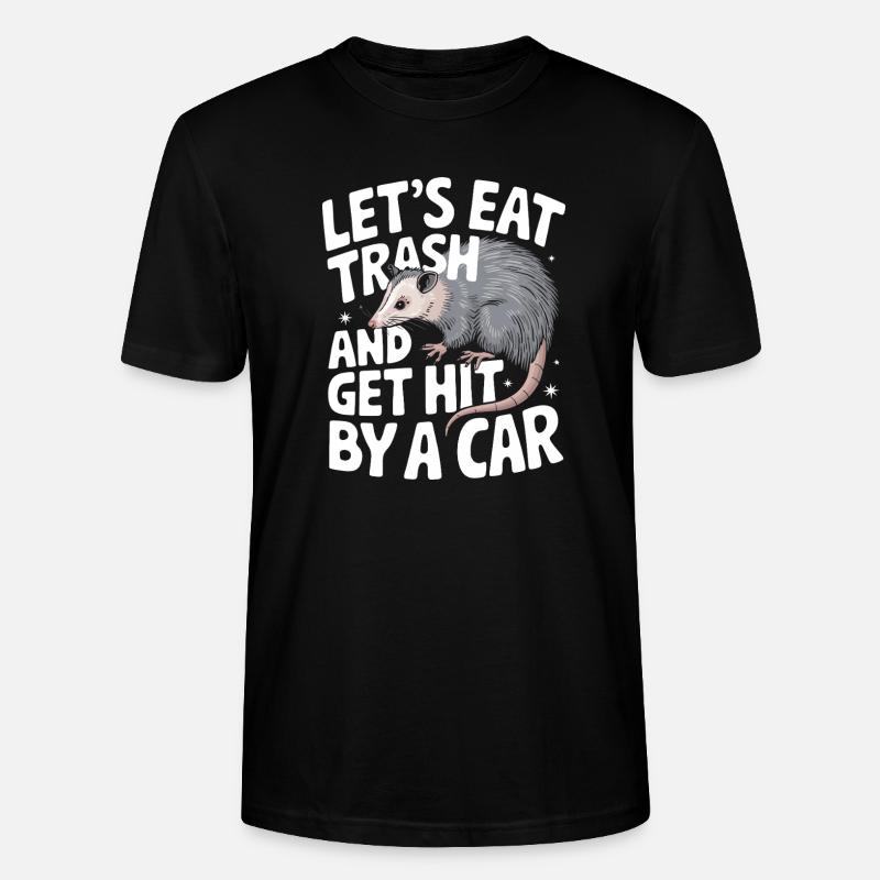 Opossum Possum Animal - T-shirt bio CRAFTER Stanley Stella Unisexe - noir