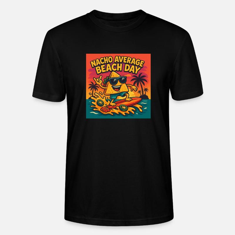 Nacho Average Beach Day Design - Stanley/Stella Unisex Bio-T-Shirt CRAFTER - Schwarz