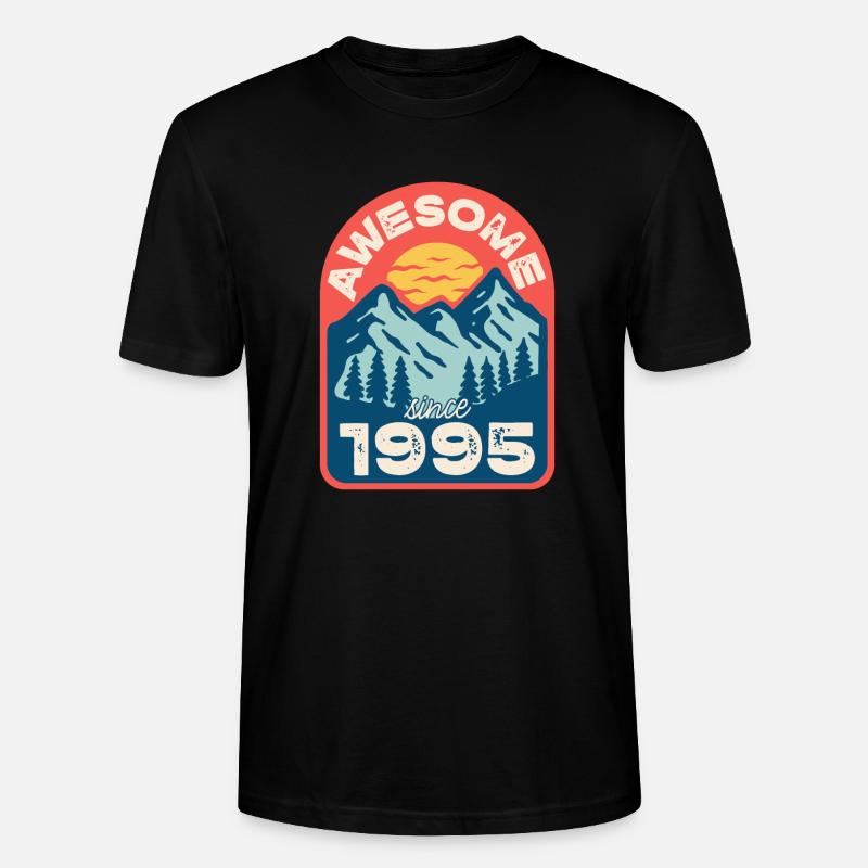 Awesome since 1995 - Stanley/Stella Unisex Bio-T-Shirt CRAFTER - Schwarz
