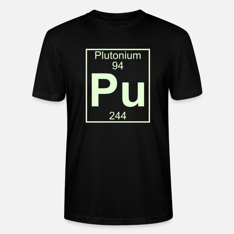 Plutonium (Pu) (element 94) - Stanley/Stella CRAFTER Unisex Organic T-Shirt - black