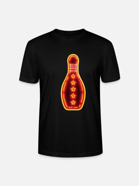 Retro Bowling - Stanley/Stella CRAFTER Unisex Organic T-Shirt - black