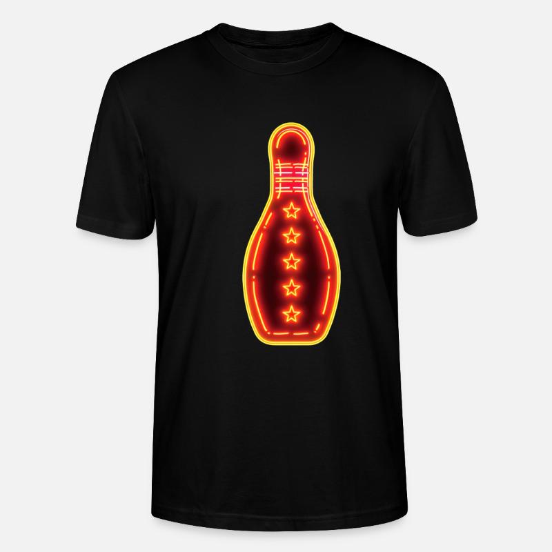 Retro Bowling - Stanley/Stella Unisex Bio-T-Shirt CRAFTER - Schwarz