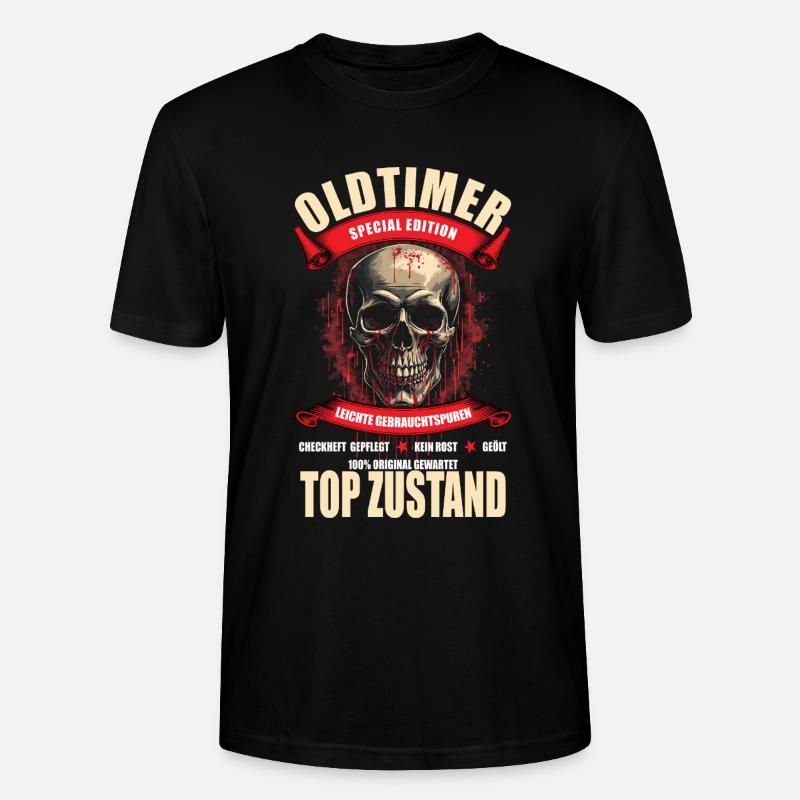 Oldtimer - Special Edition - Stanley/Stella Unisex Bio-T-Shirt CRAFTER - Schwarz