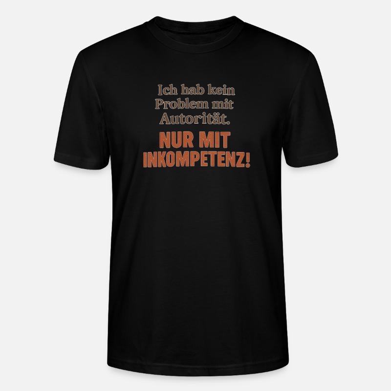 Inkompetenz - Stanley/Stella Unisex Bio-T-Shirt CRAFTER - Schwarz