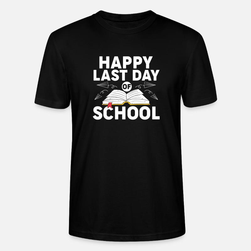 Heureux dernier jour d'école - T-shirt bio CRAFTER Stanley Stella Unisexe - noir