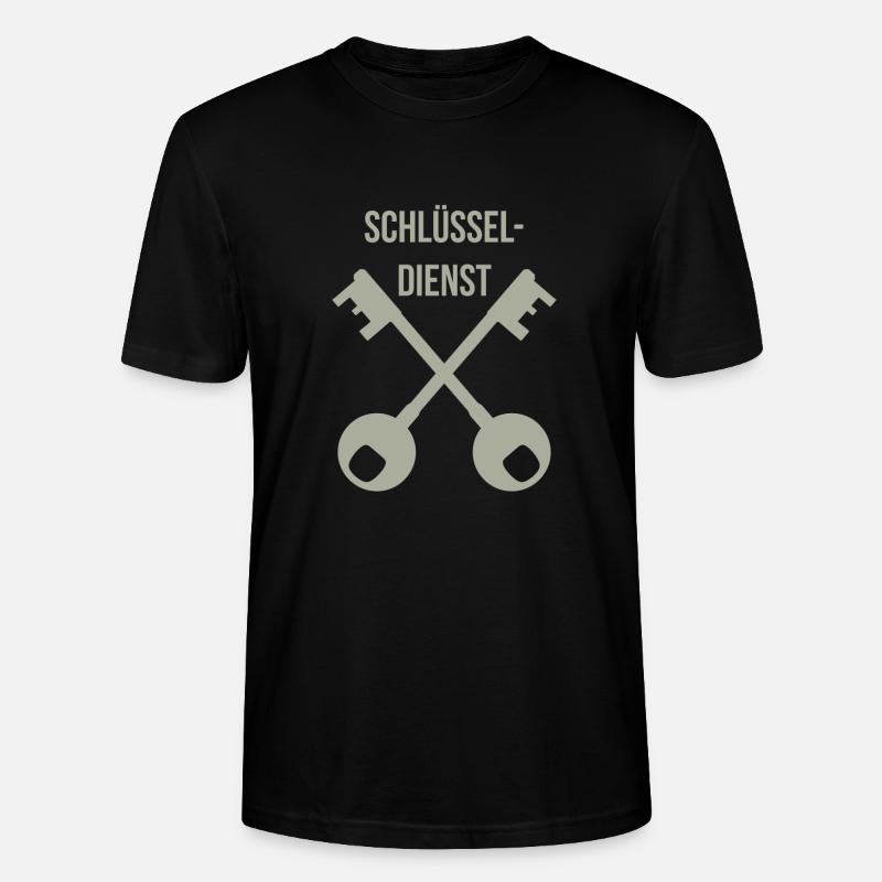 Serrurier, clés, idée cadeau - T-shirt bio CRAFTER Stanley Stella Unisexe - noir