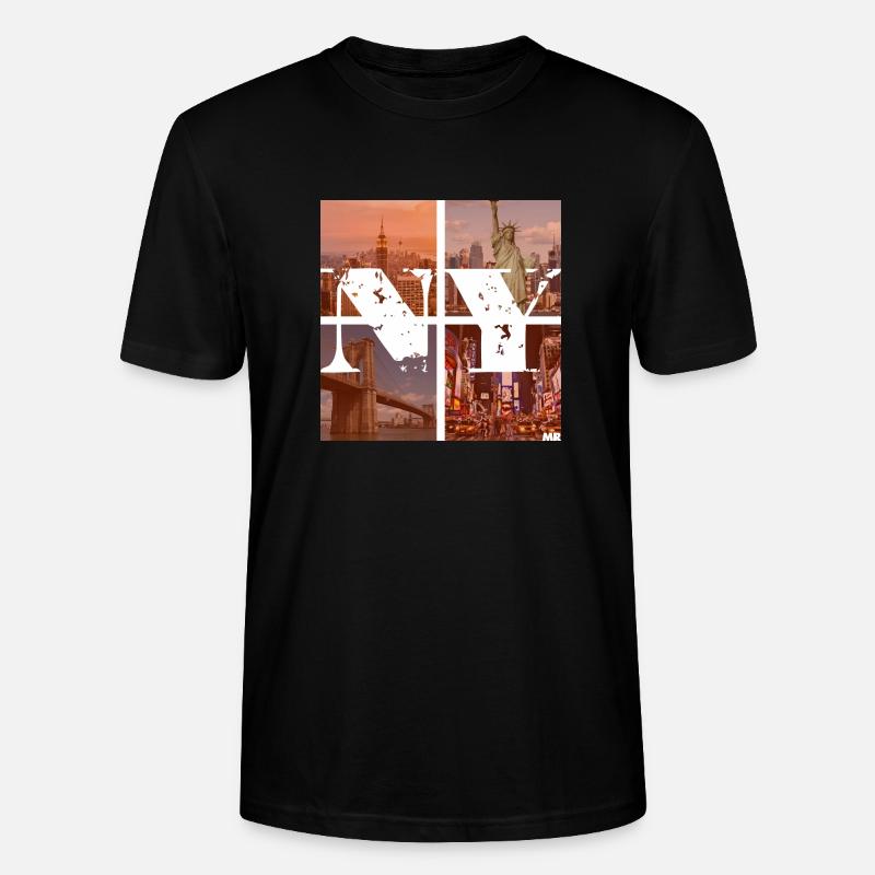 NEW YORK RED - Stanley/Stella Unisex Bio-T-Shirt CRAFTER - Schwarz
