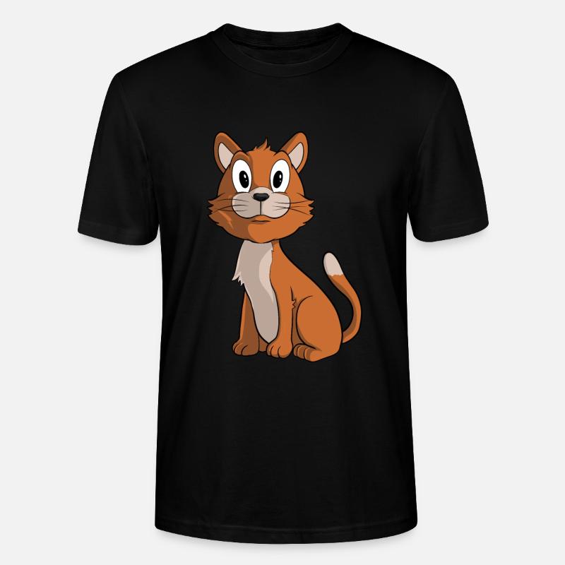 Mignon chat brun - T-shirt bio CRAFTER Stanley Stella Unisexe - noir