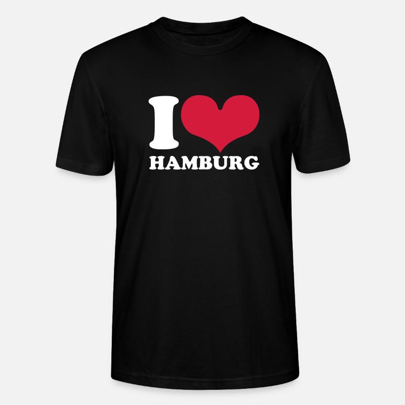 hamburg - Stanley/Stella Unisex Bio-T-Shirt CRAFTER - Schwarz