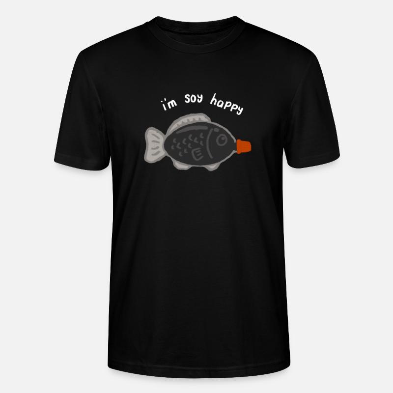 Pippaint Ich bin Soja glücklich - Stanley/Stella Unisex Bio-T-Shirt CRAFTER - Schwarz