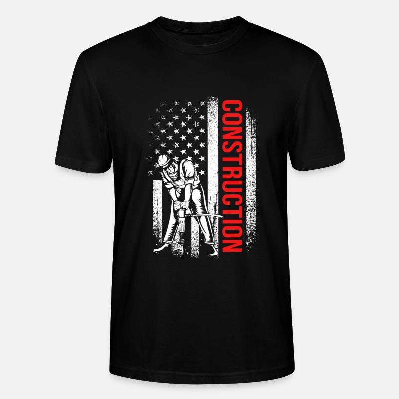 Chantier de construction - T-shirt bio CRAFTER Stanley Stella Unisexe - noir
