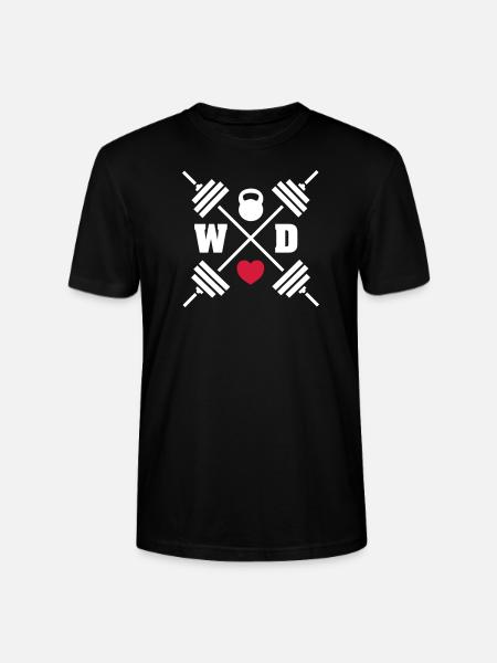 Workout Love - Stanley/Stella Unisex Bio-T-Shirt CRAFTER - Schwarz