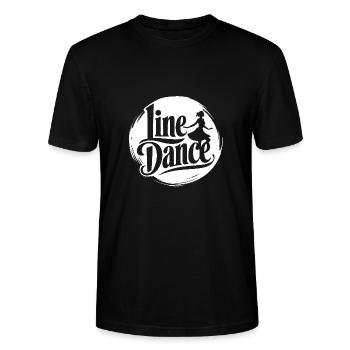 Love Line Dance Western Girl danse - T-shirt bio CRAFTER Stanley Stella Unisexe - noir - Devant - Alina (178cm) & Michal (187cm)