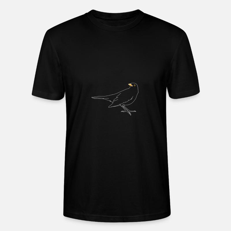 Amsel auf Dach - Stanley/Stella Unisex Bio-T-Shirt CRAFTER - Schwarz