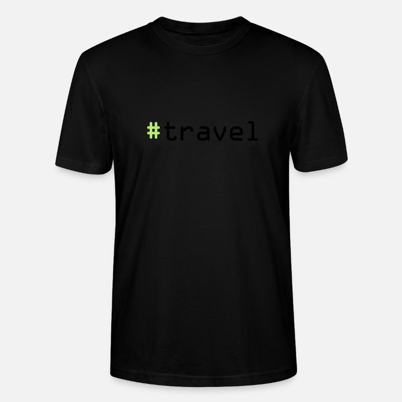 #travel - Stanley/Stella Unisex Bio-T-Shirt CRAFTER - Schwarz