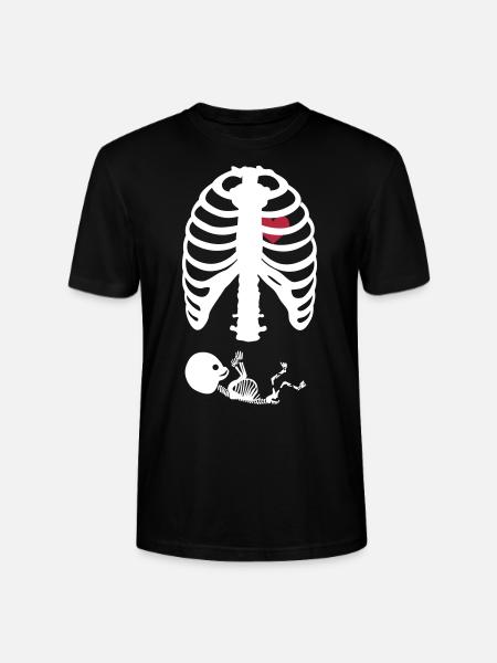 Squelette de grossesse - T-shirt bio CRAFTER Stanley Stella Unisexe - noir
