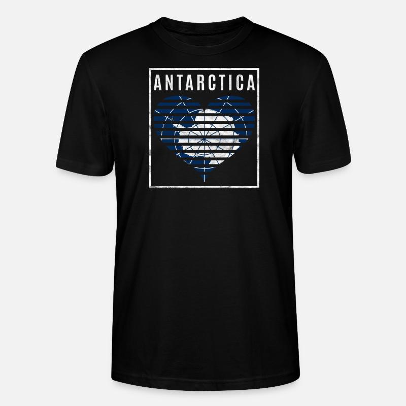Antarktis - Stanley/Stella Unisex Bio-T-Shirt CRAFTER - Schwarz