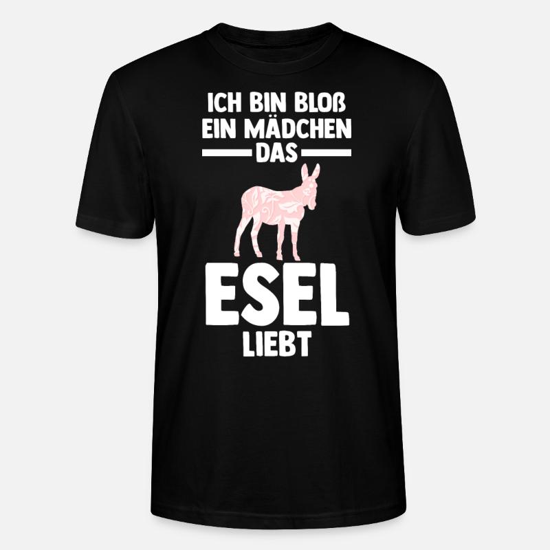 Esel - Stanley/Stella Unisex Bio-T-Shirt CRAFTER - Schwarz