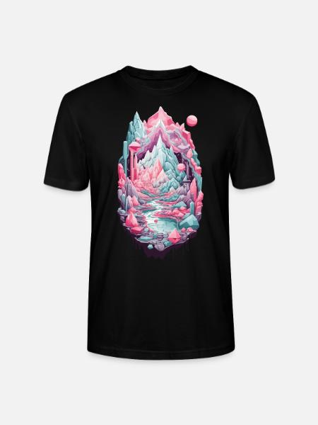 Géologue minéraux Géode Druze pierres précieuses Art - T-shirt bio CRAFTER Stanley Stella Unisexe - noir