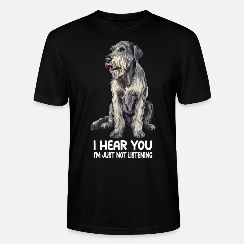 Irish Wolfhound - Stanley/Stella Unisex Bio-T-Shirt CRAFTER - Schwarz