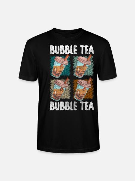 Bubble Tea Taiwan Syrup Refreshment - Stanley/Stella CRAFTER Unisex Organic T-Shirt - black