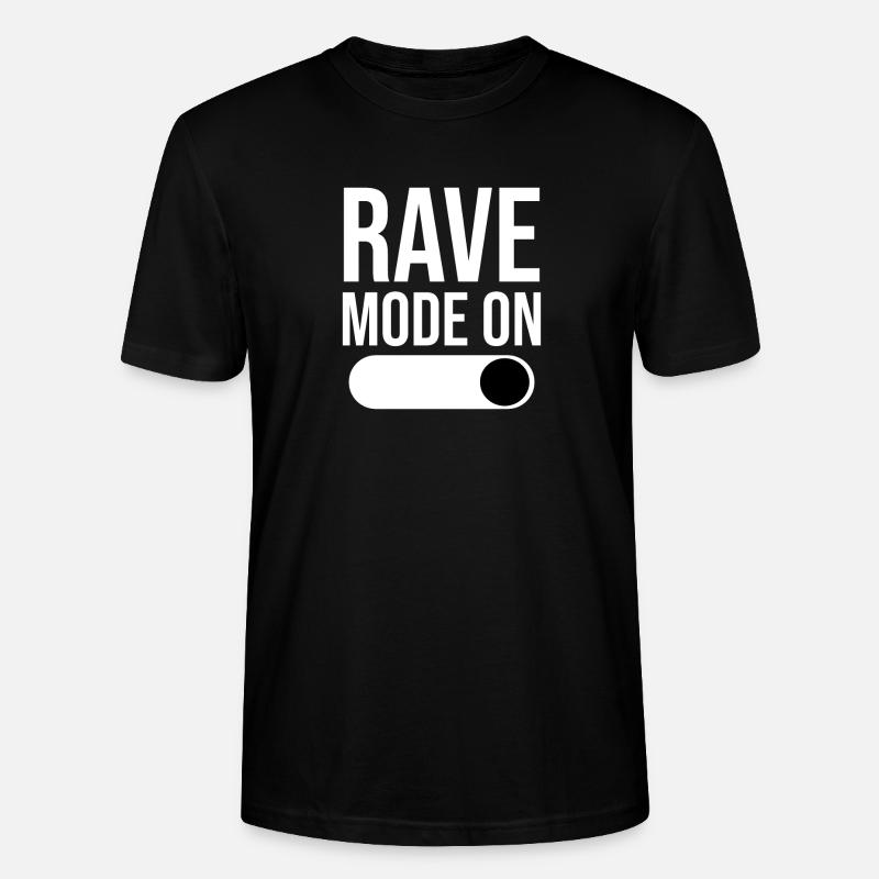 Rave Mode On Techno Raver - Stanley/Stella Unisex Bio-T-Shirt CRAFTER - Schwarz
