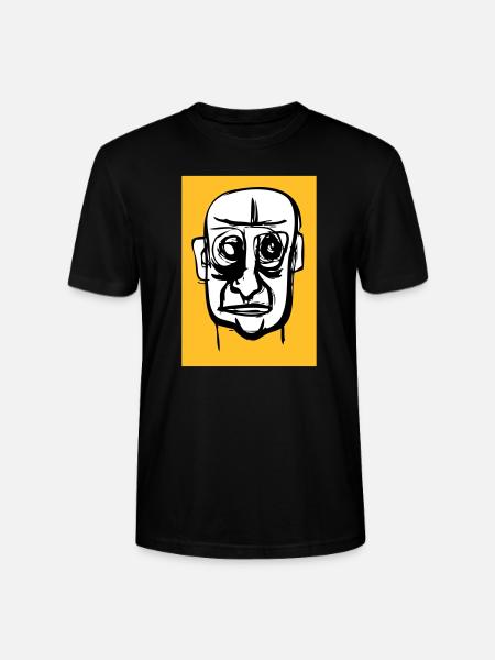Kaput face - Stanley/Stella CRAFTER Unisex Organic T-Shirt - black